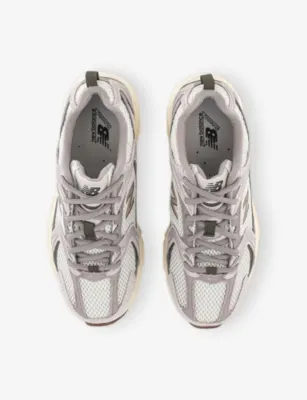 NEW BALANCE MR530 Leather And Mesh Trainers - 8 in GREY MATTER TRUFFLE SALT, additional product view 2