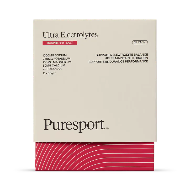 Puresport Ultra Electrolytes Raspberry 15 Sachets – Active Nutrition > Hydration & Gels > Electrolytes