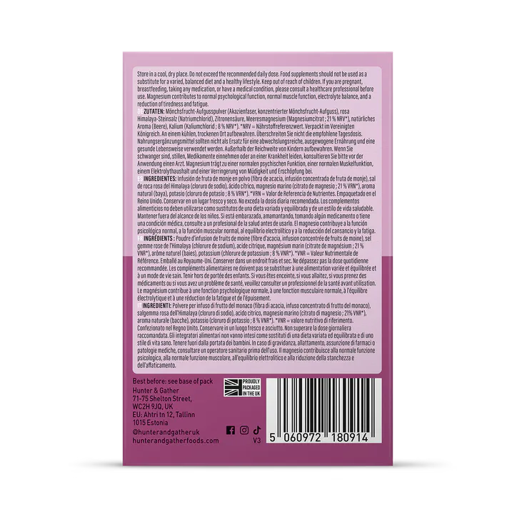 Hunter & Gather Restore Electrolytes Mixed Berry 30 x 5.9g Sachet detail 3