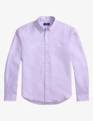 POLO RALPH LAUREN Custom-Fit Logo-Embroidered Linen Shirt
