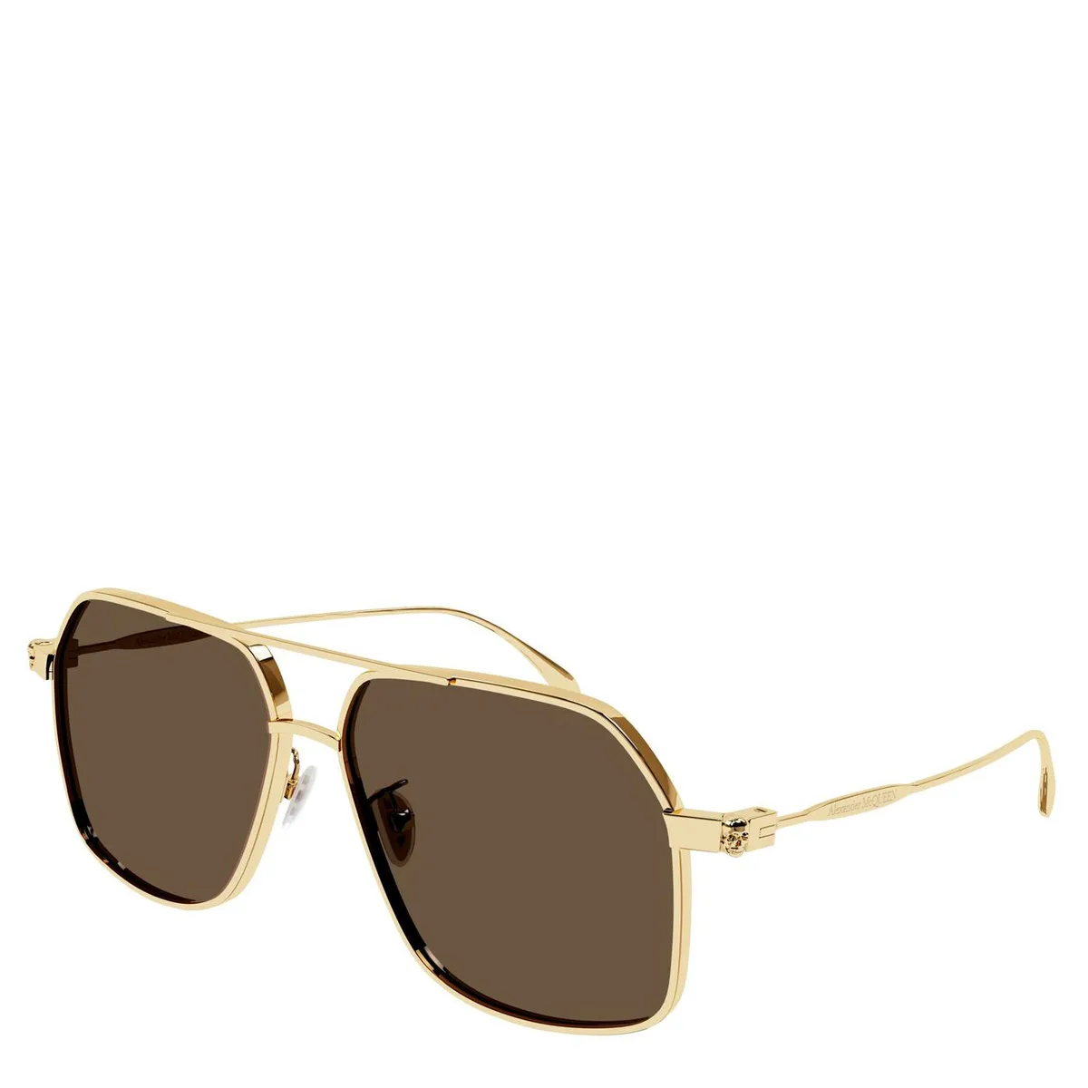 Alexander McQueen McQueen AM0372S Men’s Aviator Sunglasses