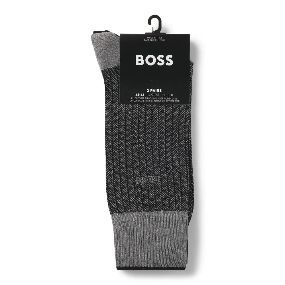 Boss 2 Pack of Regular Length Socks detail 3