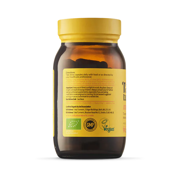 Taka Turmeric Organic Joint Care with Turmeric - 90 Capsules, additional product view 3