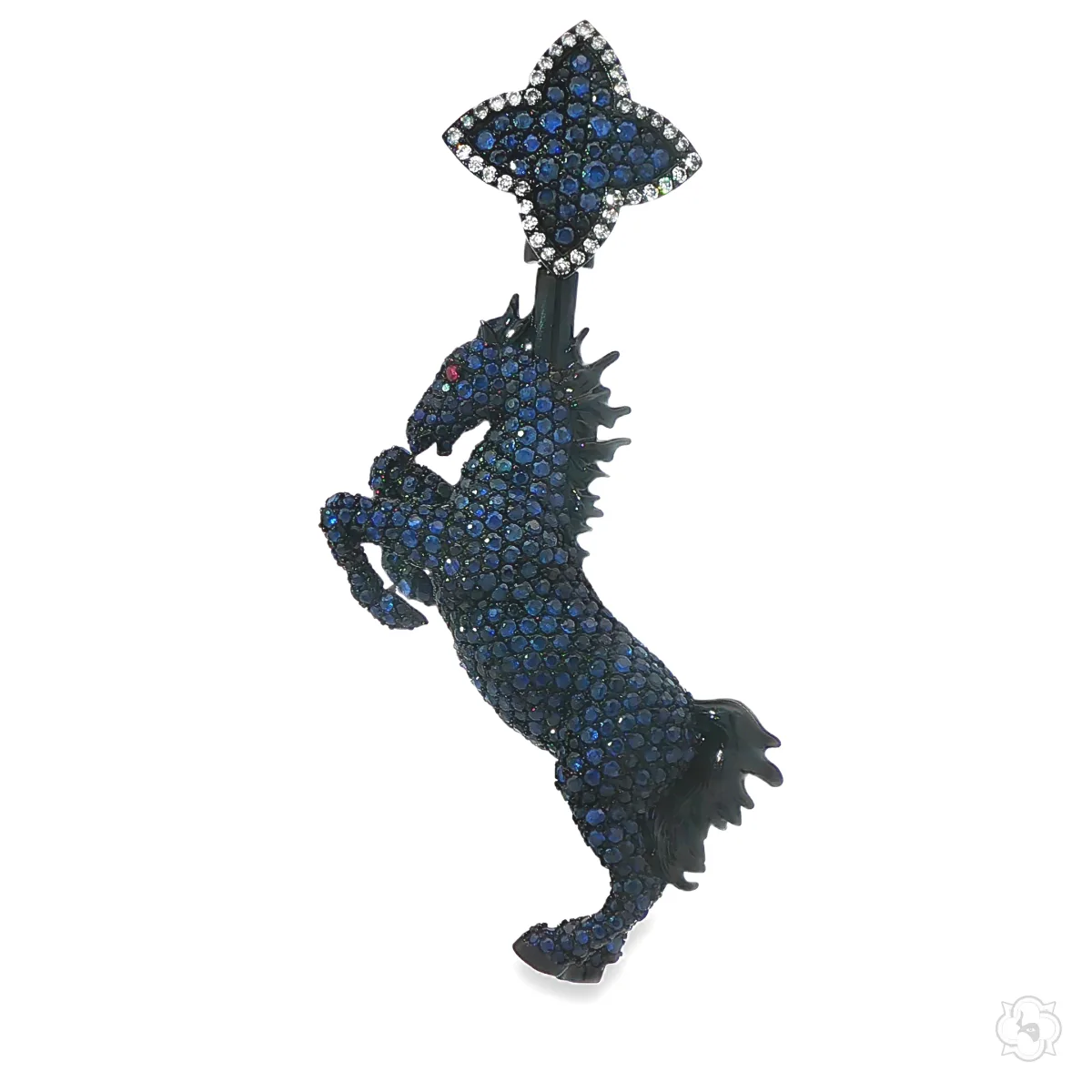 DANNY - For Him CUSTOM Blue Sapphire Horse Pendant 71279 – Pendant