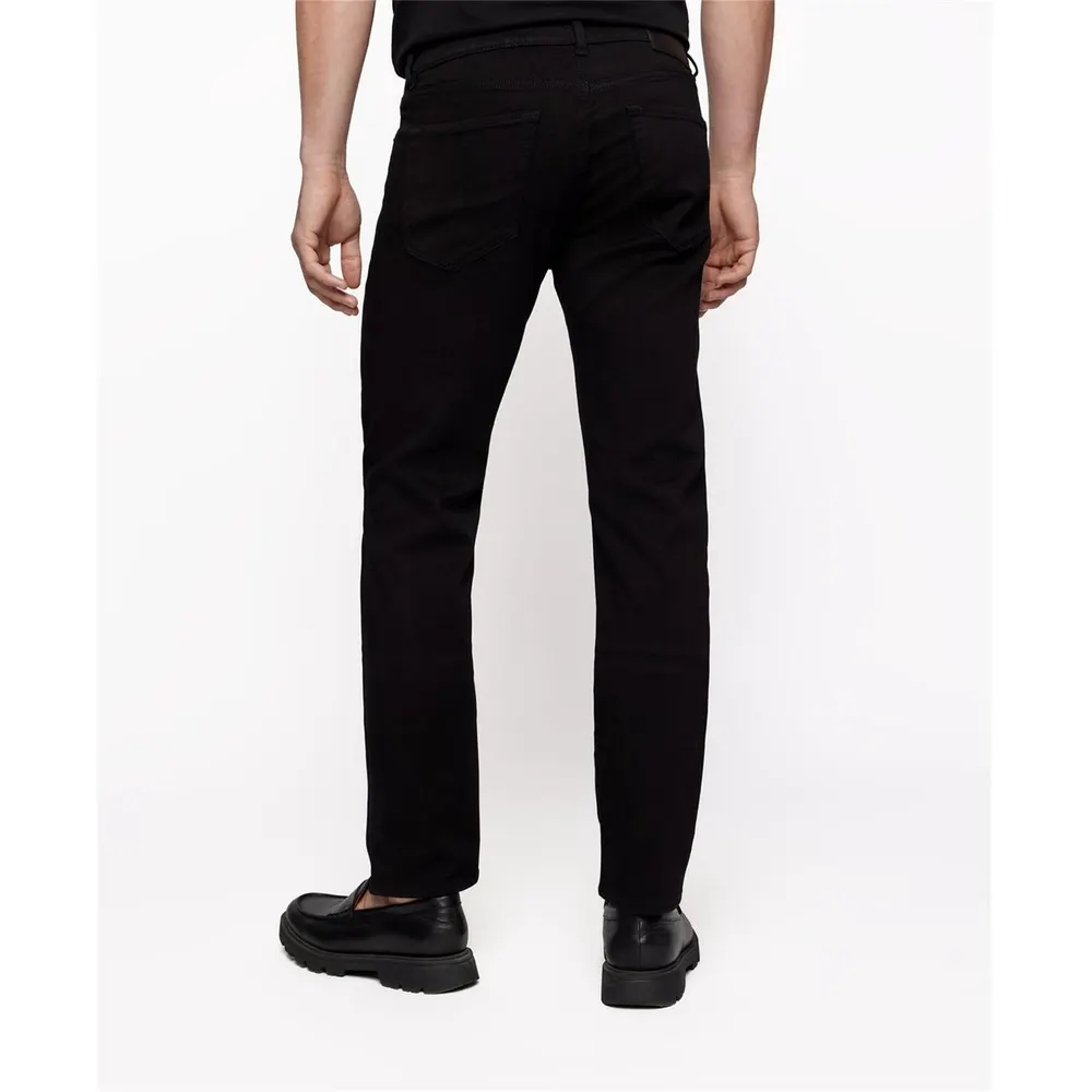 Boss Men's Maine Regular Mid Rise Straight Leg Jeans detail 3