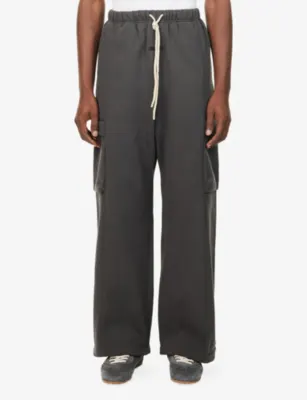 FEAR OF GOD ESSENTIALS Cargo Patch-Pocket Cotton-Jersey Jogging Bottoms detail 3