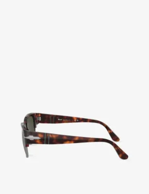 PERSOL PO3319S Square-Frame Tortoiseshell Acetate Sunglasses detail 2