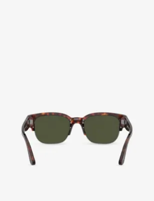 PERSOL PO3319S Square-Frame Tortoiseshell Acetate Sunglasses detail 3