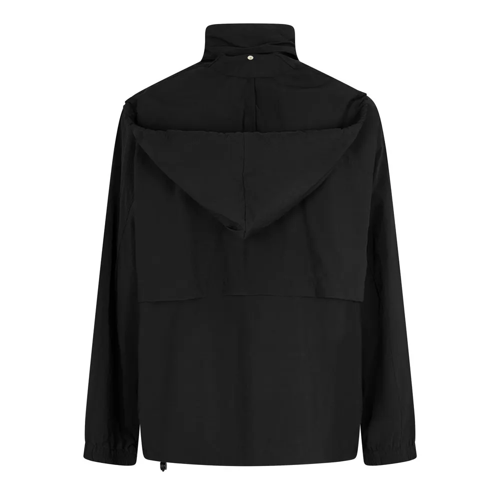 MM6 Maison Margiela Men's Crispy Windbreaker in Black, additional product view 2