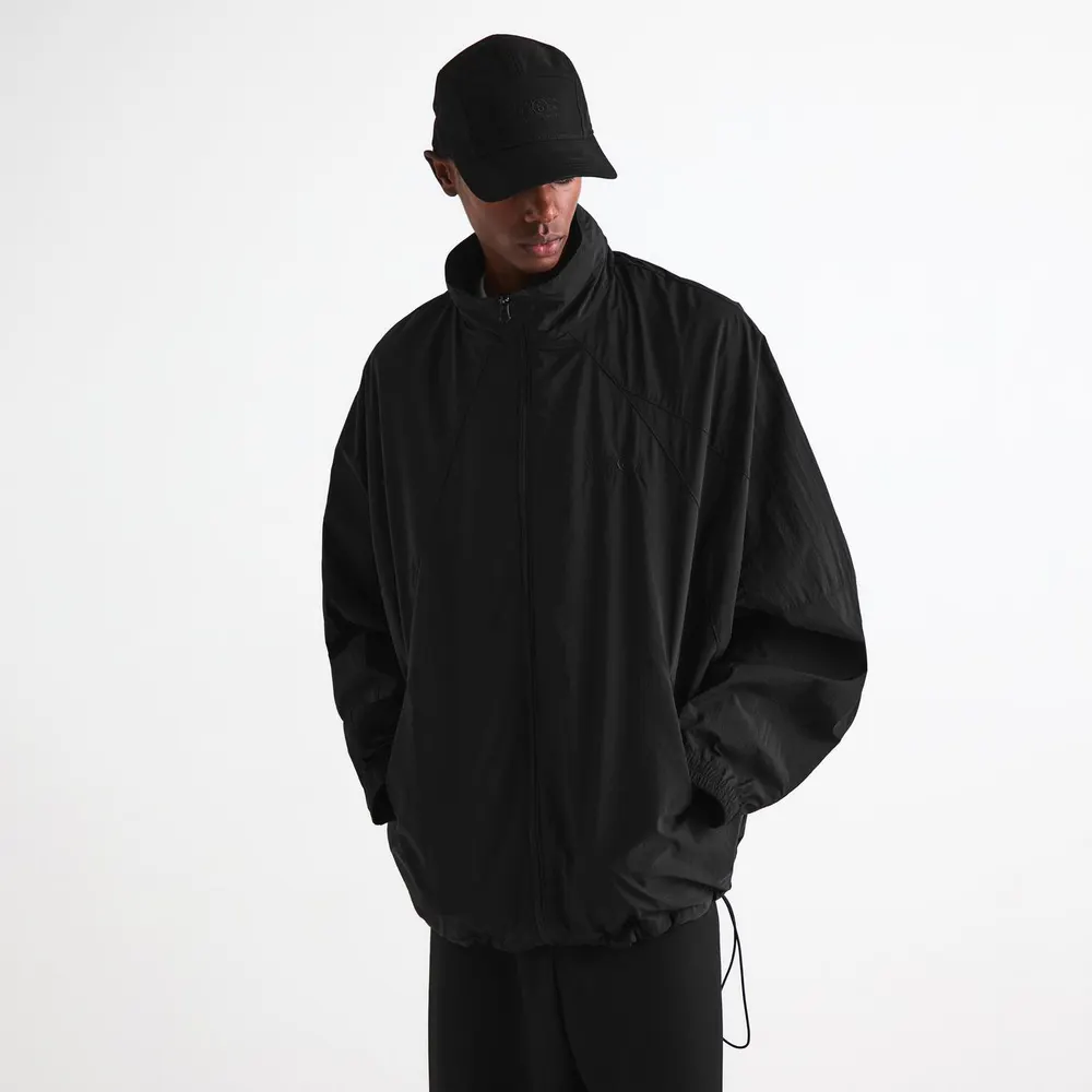 MM6 Maison Margiela Men's Crispy Windbreaker in Black, additional product view 3