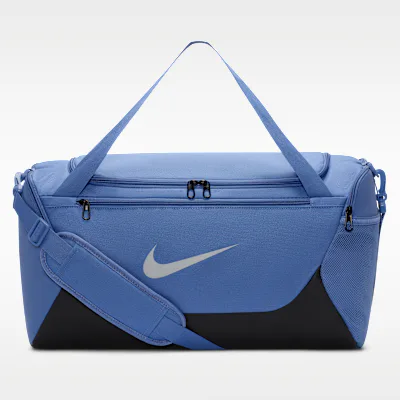 Nike Brasilia Training Duffel Bag (Small, 40L) - Indigo Storm/Black/Reflect Silver