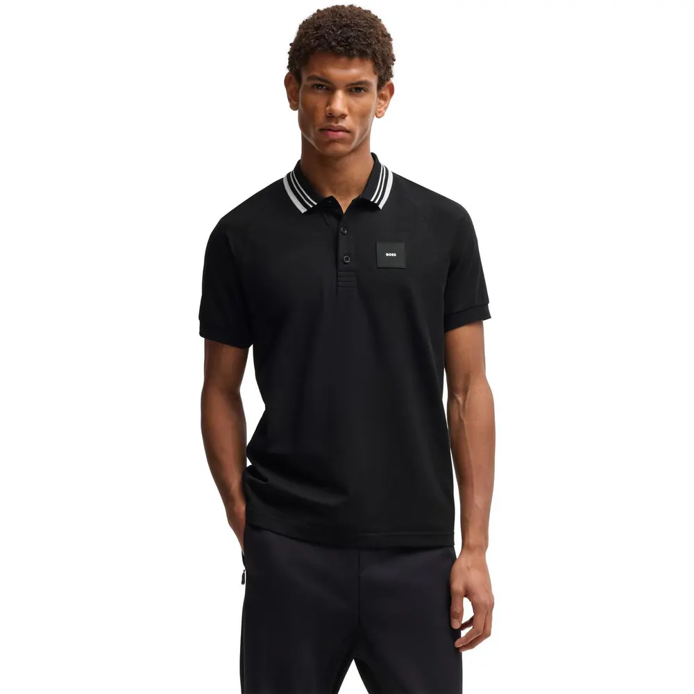 Boss Mens BOSS GREEN Performance Sport Polo Shirt with Logo Detail detail 3