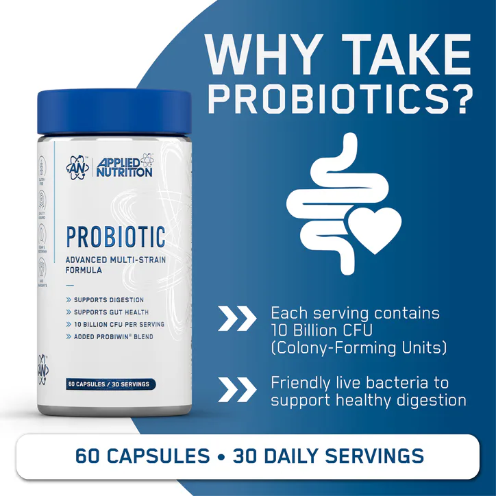 Applied Nutrition Probiotic - Advanced Multi -Strain Formula - 60 Capsules detail 3