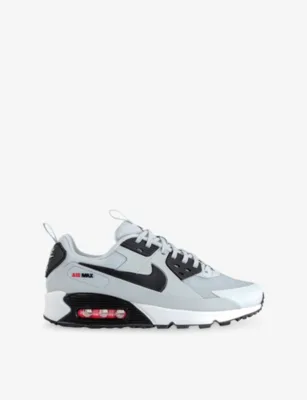 For Him Air Max 90 Drift Leather And Mesh Trainers - 6 in PURE PLATINUM BLACK BRIG – Mens | Trainers | Lace up trainers