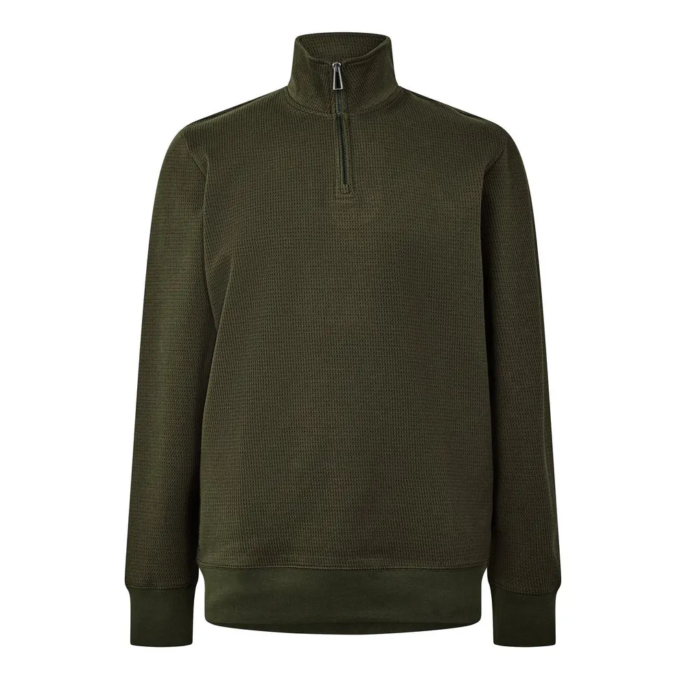 PS Paul Smith Men's Classic Cotton 1/4-Zip Knitted Top
