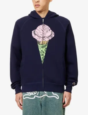 ICECREAM Cone Zip-Up Cotton Hoody detail 3