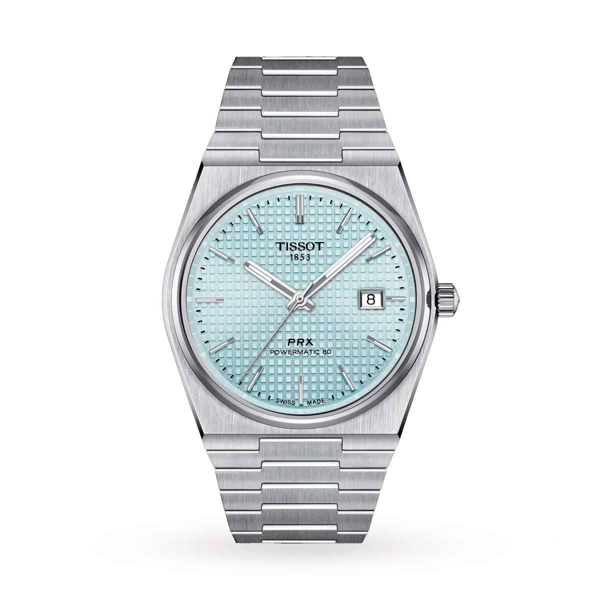 Tissot PRX Powermatic 80 40mm Mens Watch Light Blue