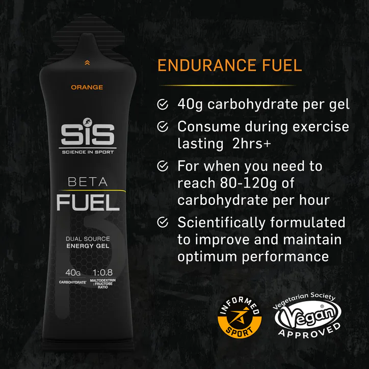 SIS (SCIENCE IN SPORT) SiS Beta Fuel Energy Gel Orange 40g detail 3