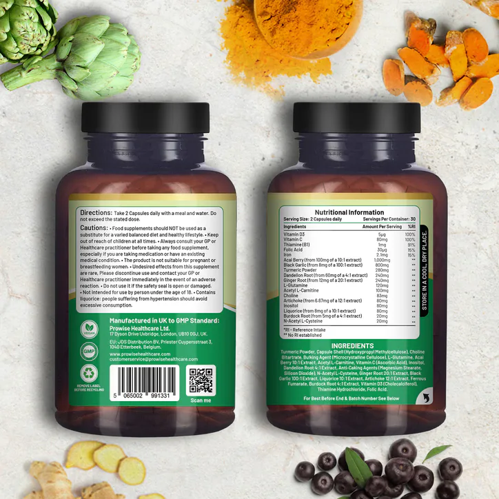 Prowise Healthcare Advanced Livcare+ 60 Capsules, additional product view 2