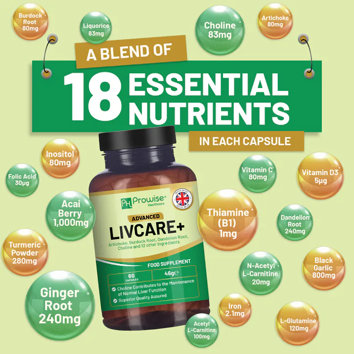 Prowise Healthcare Advanced Livcare+ 60 Capsules, additional product view 3