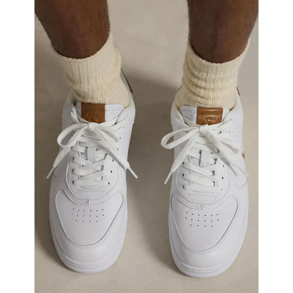 Polo Ralph Lauren Mens Master Court Trainers detail 3