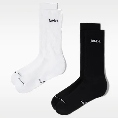 Nike Everyday Elevated Crew Socks (2 Pairs) - Multi-Colour in Multi-Colour – Nike men's and unisex