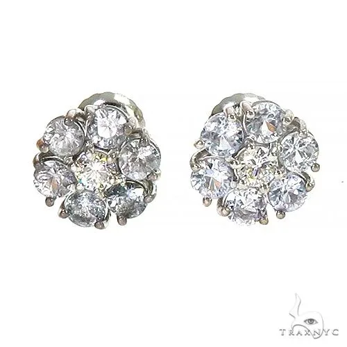 PIA - For Him GEMSTONES Glacier Sapphire Diamond Flower Earrings 66946 in Rose – Earrings