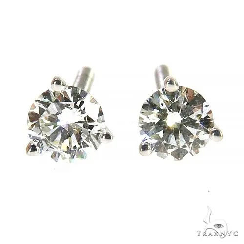 AHMED - For Him CVD 0.40 Ctw Round-Cut Diamond Studs (Lab) 68059 in Rose – Earrings