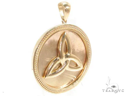 RINA - For Him FACTORY 14K Gold Trinity Knot Pendant 35269 in Rose Gold – Pendant