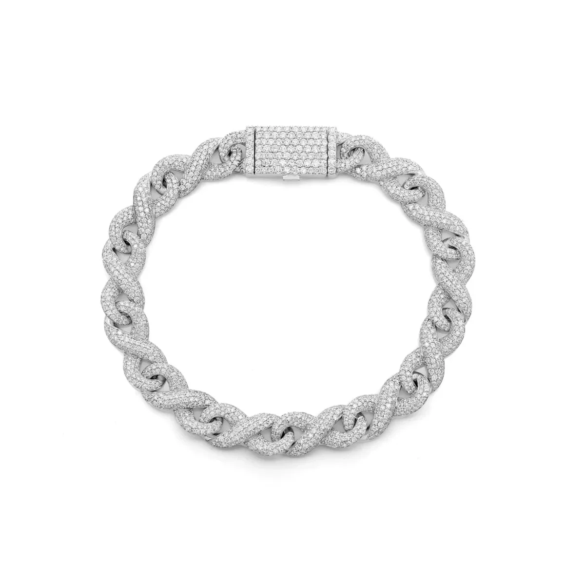 For Him Infinity Diamond Link Bracelet