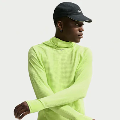Nike Stride Men's Therma-FIT Winterized Running Mid Layer - Light Lemon Twist/Light Lemon Twist/Black