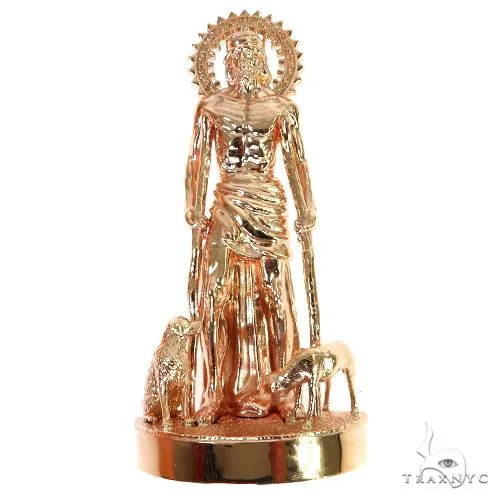 RINA - For Him FACTORY Large St. Lazarus Pendant 67698 in Rose Gold – Pendant