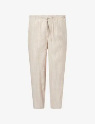 FRAME Striped Pyjama Cotton Trousers