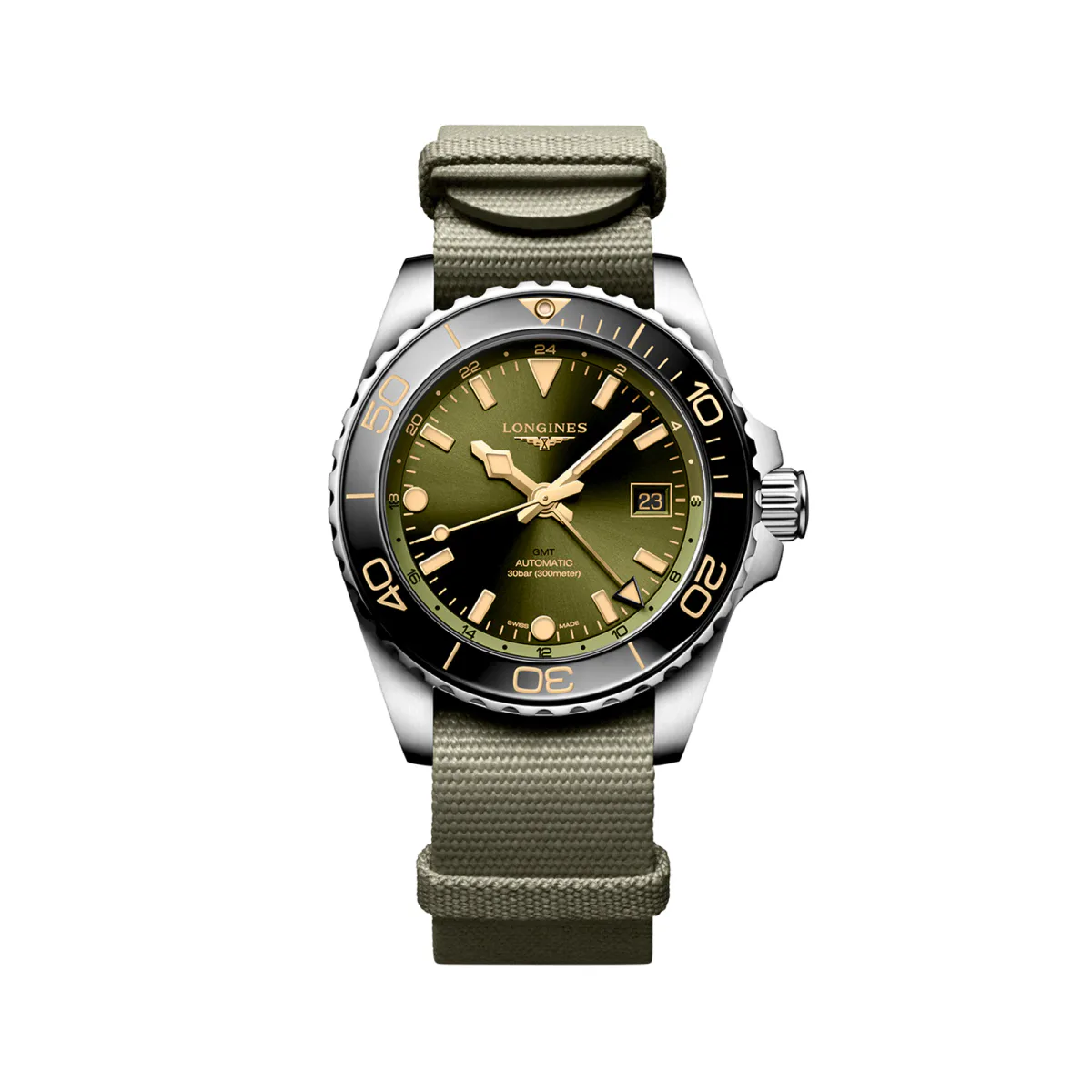 Longines HydroConquest 41mm Mens Watch Green