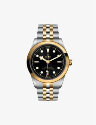 TUDOR M796830001 Black Bay 41 yellow-gold and steel automatic watch in BLACK – Jewellery & Watches | Mens luxury watches