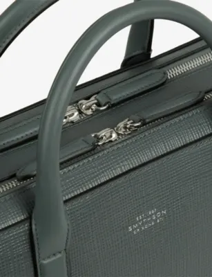 SMYTHSON Lightweight Large Leather Briefcase detail 2