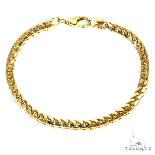 JALGAS - ROYAL CHAIN GROUP 14k Yellow Gold Solid Franco Link Bracelet 4.6mm 8 Inches 69991 in Yellow – Bracelet