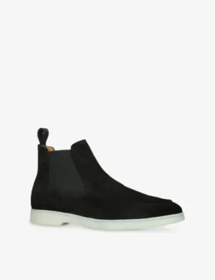 AURELIEN City Suede Chelsea Boots - EUR 41 / 7 UK MEN in BLACK, additional product view 3