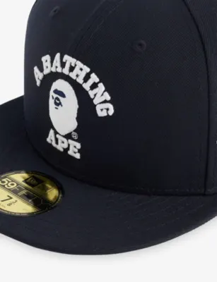 A BATHING APE 59FIFTY Embroidered-Logo Woven Baseball Cap - S detail 2