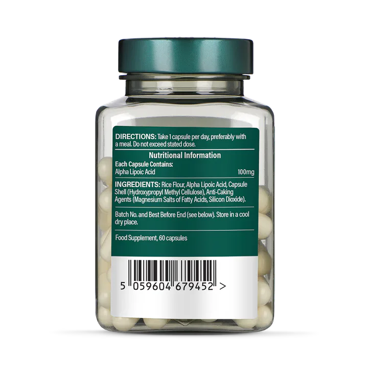 For Him Alpha Lipoic Acid 100mg 60 Capsules, additional product view 3