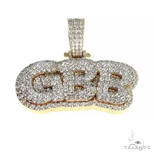 RINA - For Him CUSTOM Custom Made 'CBB' Diamond Pendant 66705 in Rose Gold – Pendant