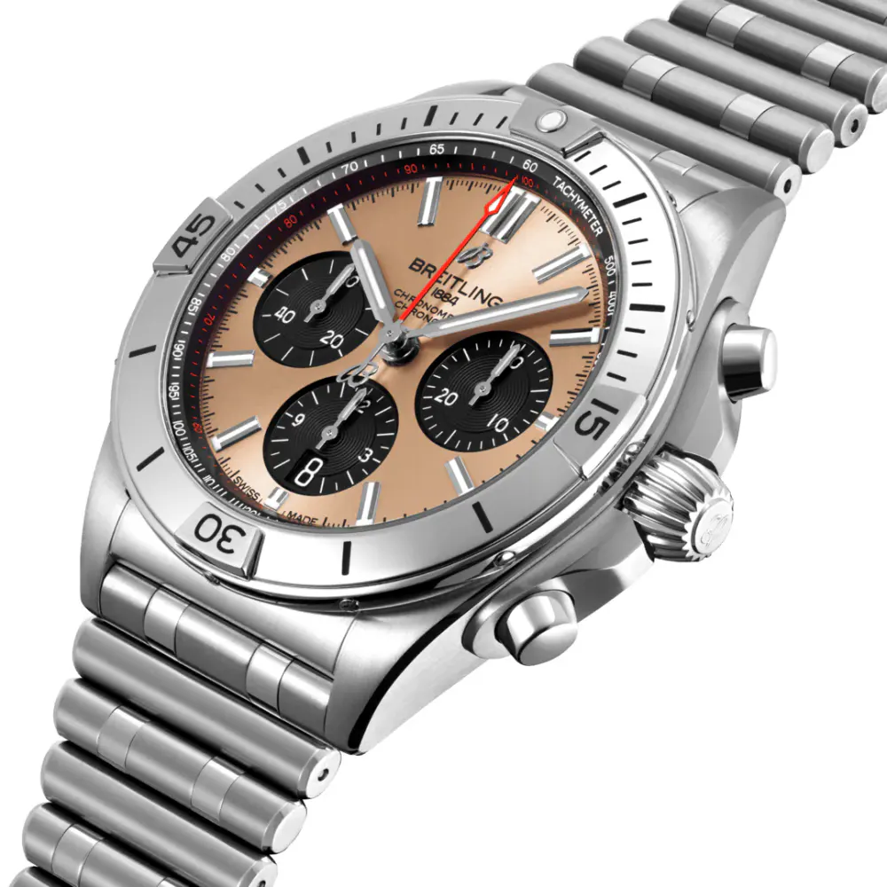 Breitling Chronomat B01 42 Stainless Steel Watch in Gold, additional product view 2