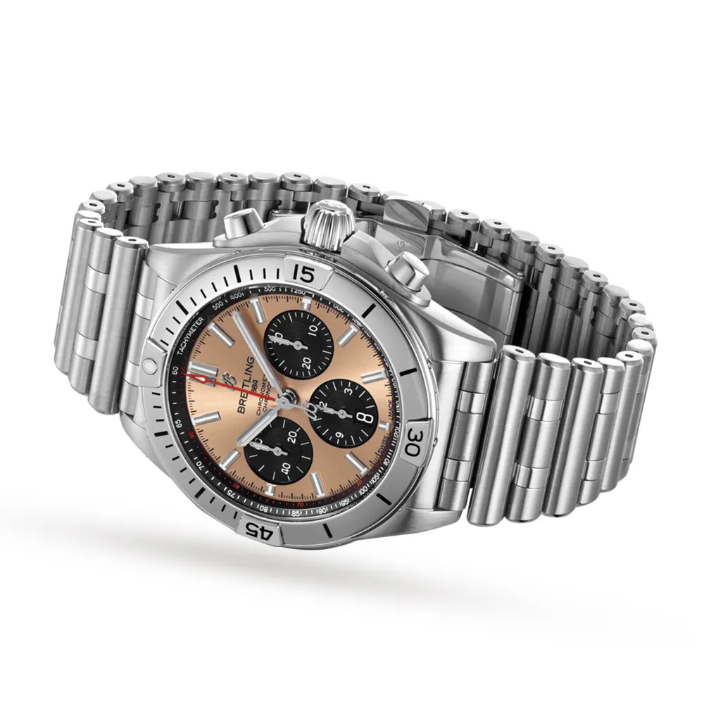 Breitling Chronomat B01 42 Stainless Steel Watch in Gold, additional product view 3