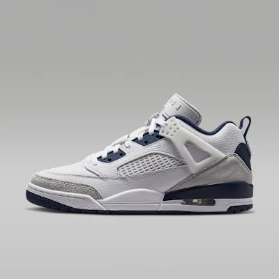 Jordan Spizike Low Men's Shoes - White/Grey Fog/Pink Foam/Obsidian in White/Grey Fog/Pink Foam/Obsidian – Nike men's and unisex