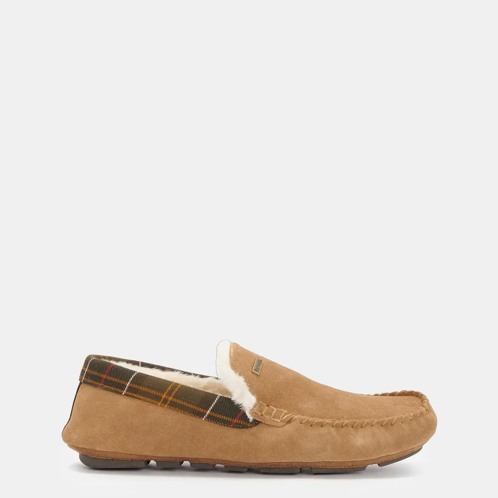 Barbour Men's Monty Moccasin Slippers in Camel BE51 – Footwear