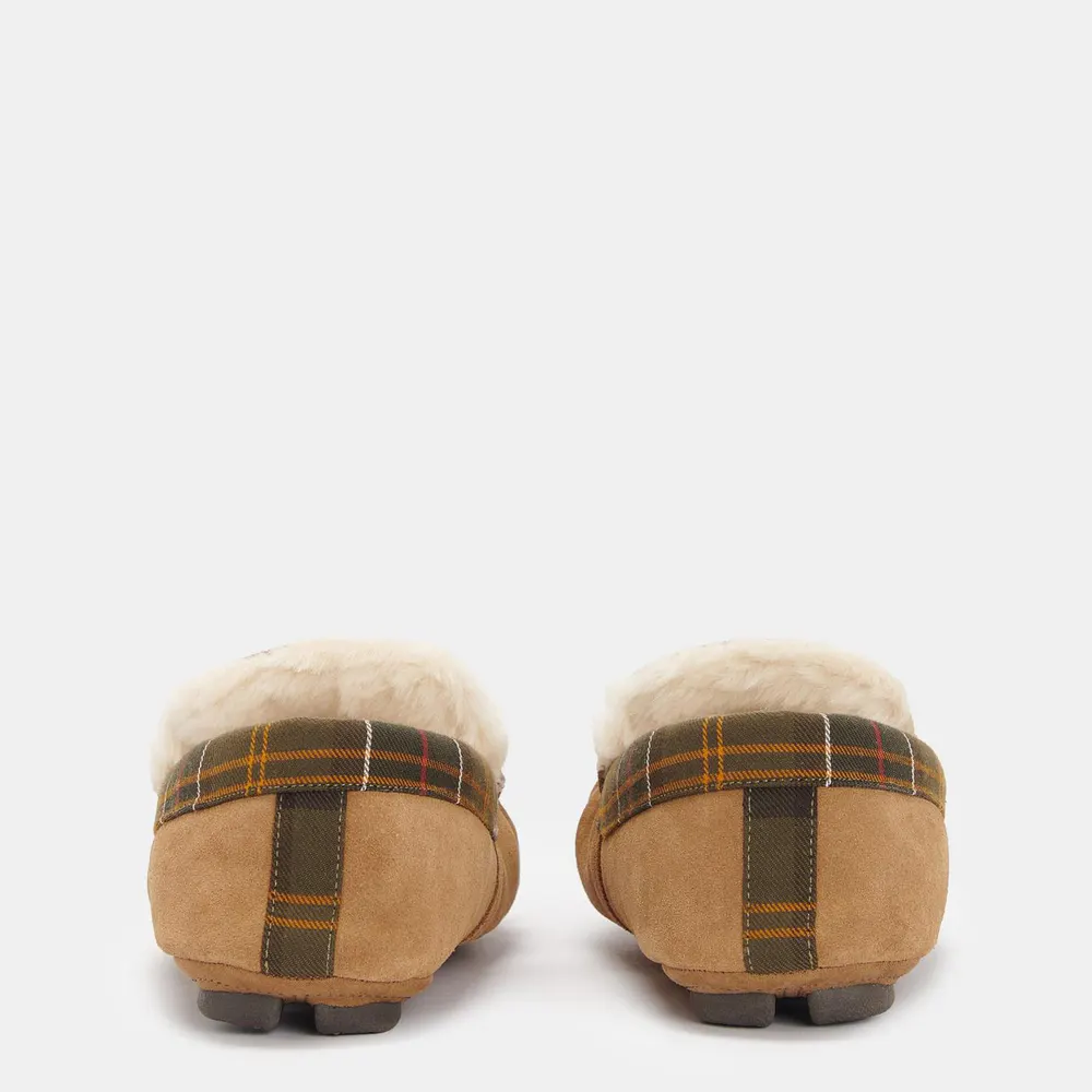 Barbour Men's Monty Moccasin Slippers in Camel BE51, additional product view 3
