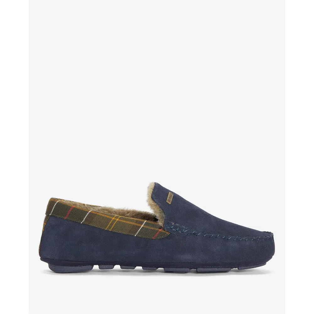 Barbour Men's Monty Moccasin Slippers in Navy NY52 – Footwear