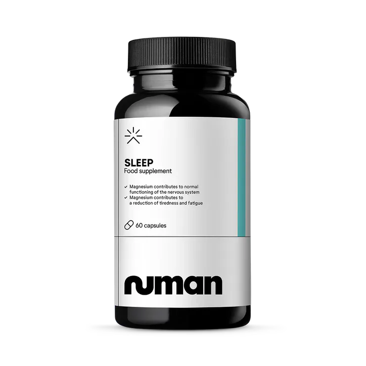 Numan Sleep Deep Support – 60 Vegan Capsules with Chamomile, L-Theanine, Magnesium Citrate - Night-time Support, Made in UK