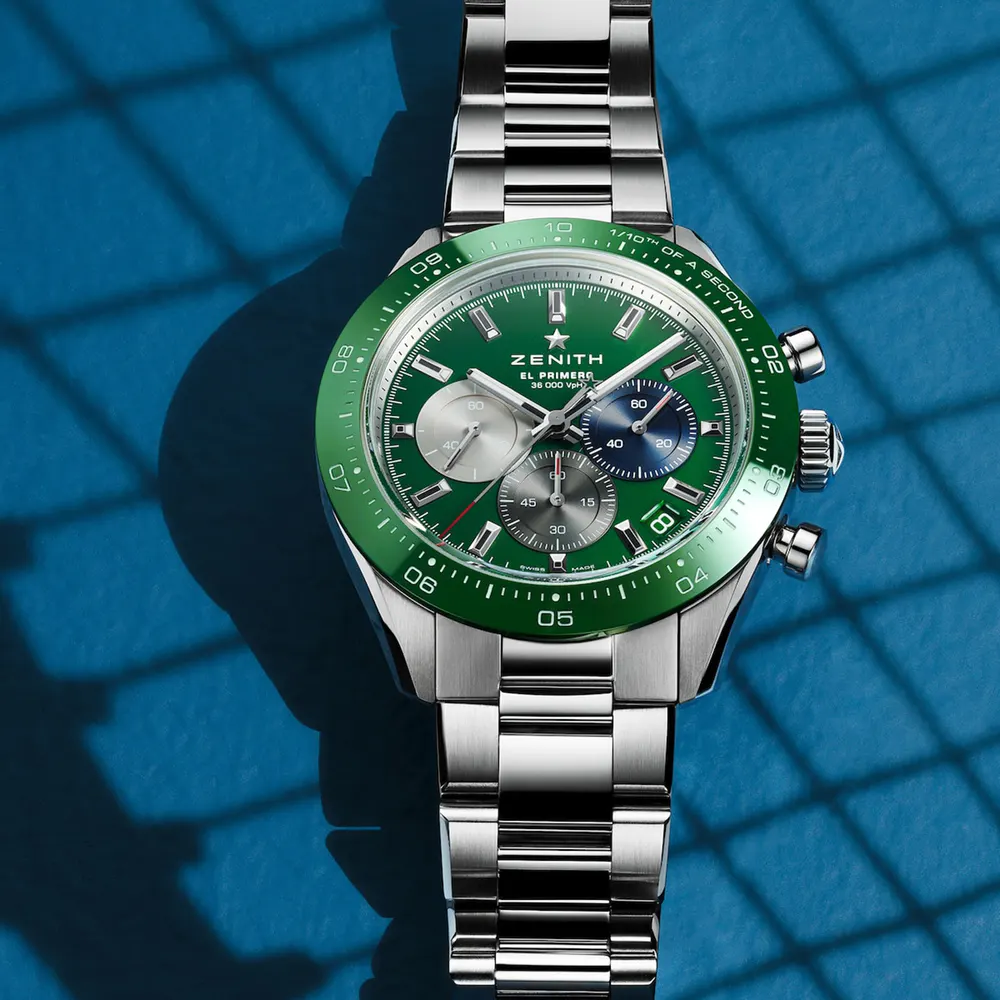 Zenith Chronomaster Sport 41mm Mens Watch Green detail 2