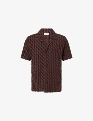 FRESCOBOL CARIOCA Roberto Terry Cotton-Blend Shirt - CACAO